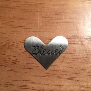 Origami Owl Silver Heart Necklace Charm
